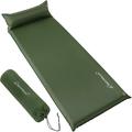 Clostnature Self Inflating Sleeping Pad for Camping 3 inch Camping Pad Foam Sleeping Mat Green