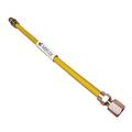 Miiflex Yellow Polymer Coated Stainless Steel Tube 3/4 ID (1 OD) Connector with 3/4â€³ MIP x 3/4 FIP Gas Flex Connector (18 Length x 3/4 ID)