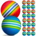 26 Pcs Golf Balls Training Balls Indoor Golf Balls Colorful Stripe Golf Practice Balls Game Balls