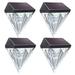 RKSTN Solar Fence Lights - LED Solar Powered Wireless Wall Lights IP44 Waterproof Automatic Solar Patio Lamps for Front Door Pool(2/4 Pack) Lightning Deals of Today on Clearance