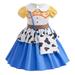 SUEE Cowgirl Jessie Costume For Toddler Girls Halloween Party Princess Dress Up Outfit with Bag