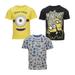 Despicable Me Minions 3 Pack T-Shirts Toddler to Big Kid