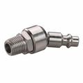 1/4 Industrial I/M Style Steel Swivel Plug with 1/4 Male NPT Single New Rolair