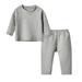 PEACNNG Toddler Boys Thermal Underwear Set Kids Long Pajamas Children Pajamas 3-7 Years