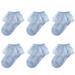 6Pairs Children s Socks Girls White Princess Mesh Ballet Baby Floral Newborn Accessories Kids Toddlers Infant Clothing[Blue XL(5-7Years)]