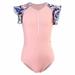 Summer Savings Clearance! Itsun Girls Swimsuit Baby Girls Swimwear Children s Swimsuit Children s Swimsuit Printed Long-sleeved Swimsuit Surfing One-piece Zippered Swimsuit Pink