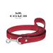 Coach Dog | Coach Small Dog Leash In Signature Red Crossgrain Leather With Silver Hardware | Color: Red | Size: 51(L) 12(W)