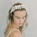 Anthropologie Accessories | Bridal Anthropologie X Nestina Clay Floral Headband | Color: Gold/White | Size: Os