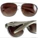 Levi's Accessories | Levi’s Aviator Sunglasses White Gradient Brown Lens | Color: Brown/White | Size: Os