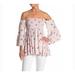 Free People Tops | Free People Lana Off The Shoulder Pink Lilac Floral Bell Sleeves Tunic | Color: Pink/Purple | Size: M