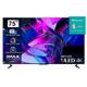 Hisense 75U7KQ 189cm (75 Zoll) Fernseher, 4K Mini LED ULED HDR Smart TV, Quantum Dot, 120Hz, HDMI 2.1, Game Mode Pro, Dolby Vision IQ & Atmos, Bluetooth, Alexa Built-in, Anthrazit [2023]