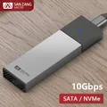 SANZANG-Boîtier externe de disque dur M.2 NGFF NVMe SSD USB 3.2 Type C couvercle de stockage HD