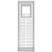 Arlmont & Co. 1/2x Gabion Basket Steel Garden Barrier Post/Planter Flower Multi Sizes Metal in Gray | 63" H x 19.7" W x 19.7" D | Wayfair