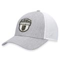 Men's Fanatics Branded Gray/White Vegas Golden Knights 2023 Western Conference Champions Locker Room Trucker Adjustable Hat