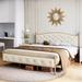 House of Hampton® Fonsecca Tufted Panel Bed Upholstered/Velvet/Metal in Brown | 82.7 W in | Wayfair 68C160F922C949CBBDB440F80B1F174B
