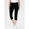 Caprihose STEHMANN "Ina", Damen, Gr. 42, N-Gr, schwarz, Web, Obermaterial: 72% Viskose, 25% Polyamid, 3% Elasthan, casual, 3/4-Länge, Hosen, Sommerhose in Größen 32 bis 52