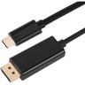 Cavo da usb-c a DisplayPort di 3 metri, risoluzione 4K Full hd a 60Hz, Cavo da usb Type-C 3.1 a