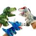 3 Pcs Dinosaur Hand Puppets 10 Plush Stuffed Animals Puppet Dinosaur Soft Toys for Animal Storytelling Teaching Preschool Role Play