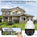 Aoujea Cameras for Home Outdoor IP66 Waterproof 3 Million Night Vision WiFi Bulb Monitoring Camera Great Gifts for Family on Clearance
