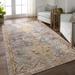 Esquire Indoor/Outdoor Medallion Blue/ Mulitcolor Runner Rug