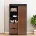 71-inch Wardrobe Cabinet, Clothes Locker, Classic Sliding Barn Door Armoscope, Organizer for Bedroom, Cloakroom, Living Room