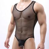 Kayannuo Sexy Underwear For Men Christmas Clearance Men s Sexy Lingerie Vest Sexy Breathable Mesh Perspective Underwear Body Shaper Bodysuit