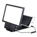 CLZOUD 8.5 Inch 3D Phone Screen Magnifier Stereoscopic Amplifying Desktop with Speaker Bracket Black