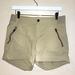 Athleta Shorts | Athleta Womens Cargo Chino Shorts Size 6 Organic Cotton Stretch Khaki Pockets | Color: Tan | Size: 6