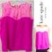 Kate Spade Tops | Kate Spade Ny Jamie Silk Sleeveless Two Tone Pink Top Sz.2 | Color: Pink | Size: 2