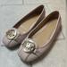 Michael Kors Shoes | Michael Kors Pink Saffiano Leather Flats, Size 7 | Color: Pink | Size: 7