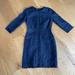 J. Crew Dresses | Great Condition Navy Blue J.Crew 34 Length Sleeve Shirt Dress In 4p | Color: Blue | Size: 4p