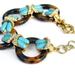 J. Crew Jewelry | J. Crew Bracelet Tortoiseshell Lucite Turquoise | Color: Blue/Brown | Size: Os