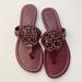 Tory Burch Shoes | New Tory Burch Miller Embellished Rhinestone Sandals Shoes Sz 6 | Color: Purple | Size: 6