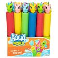 Colorbaby 45738 - Aqua World Wasserwerfer mit Einhorngriff, Wasserspiele, Sommerspielzeug, Geburtstagsgeschenke, Wasserpistole, Wasserstrahlen, 24 Stück