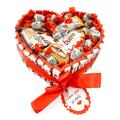 Onza Mothers day gift, Kinder Chocolate gifts for women - Chocolate hamper with a set of Kinder Bueno, Kinder Chocolate bars, Happy Hippo, Kinder bonbons, kinder cards. Love Heart shaped Chocolates