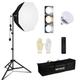 Heysliy Octagonal Softbox 26''/65cm, Photography Lighting Kit with 85W Bi-Color Dimmable LED Bulb, Studio Lighting for Video Recording, Fashion Portrait, Product Photography, Live Stream (HB65)