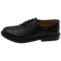 Mens Leather Ghillie Brogues, Scottish Brogues or Kilt Shoes, Sizes UK 6-13 (9 UK) Black