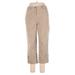 Lands' End Casual Pants - High Rise Straight Leg Cropped: Tan Bottoms - Women's Size 10