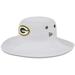 Men's New Era White Green Bay Packers 2023 NFL Training Camp Panama Bucket Hat