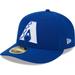 Men's New Era Royal Arizona Diamondbacks White Logo Low Profile 59FIFTY Fitted Hat