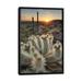 East Urban Home USA, Arizona. Teddy Bear Cholla Cactus Illuminated By The Setting Sun | 26 H x 18 W x 1.5 D in | Wayfair