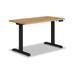 HON Coze Height Adjustable Desk Wood/Metal in Black/Brown/Gray | Wayfair HAB2S2LBLKNR2448