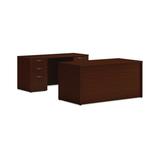 HON Mod Office Suite Wood/Metal in Brown/Gray | 29.5 H x 60 W x 24 D in | Wayfair HLPL6090EXEC4BBFTM1