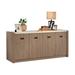 Sauder Dixon City 2 - Shelf Credenza Wood in Brown | 29.724 H x 65.984 W x 20 D in | Wayfair 432894