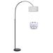 Latitude Run® Mckinzi 73" Task Floor Lamp Metal in Black/White | 72.8 H x 10.23 W x 33 D in | Wayfair 972D0C17FA3D4C23BC6E17D29A4B8843