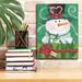 The Holiday Aisle® Epic Graffiti 'Snowman Gift' By Lisa Kennedy, Gicl Snowman Gift by - Print Canvas in Green | 16 H x 12 W x 0.75 D in | Wayfair