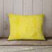 Foundry Select Geometric Indoor/Outdoor Throw Pillow Polyester/Polyfill blend in Yellow | 14 H x 20 W x 4 D in | Wayfair