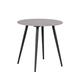 Table d'appoint effet marbre D45cm gris