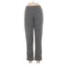 Nic + Zoe Casual Pants - Mid/Reg Rise Straight Leg Boyfriend: Gray Bottoms - Women's Size 6