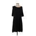 Philosophy Republic Clothing Casual Dress - A-Line: Black Solid Dresses - Women's Size Small